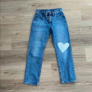Levi’s 501 150th Anniversary Women’s Patchwork Heart Jeans‎ Straight Leg